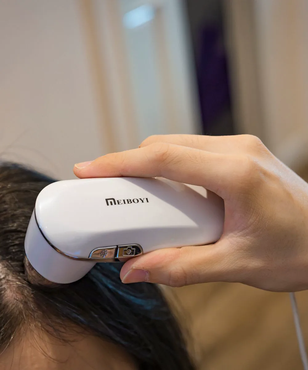 PRP hair restoration scalp treatment in progress at Voila, Wapda Town, Lahore